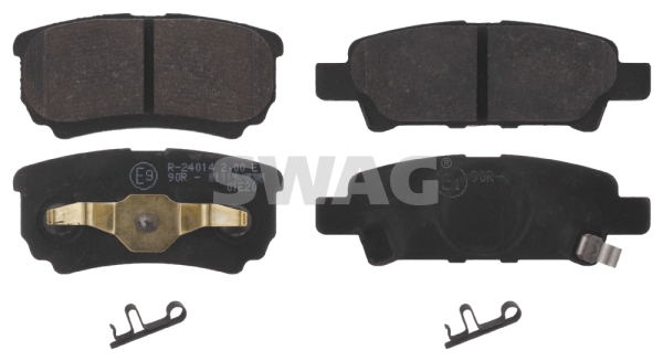 set placute frana,frana disc 80 91 6774 SWAG
